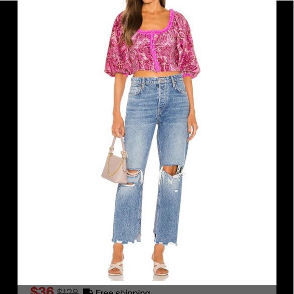 Free People: Dare Me Velvet Blouse - Picture 4 of 11